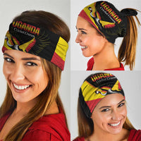 Custom Uganda Cricket Neck Gaiter Go Cranes African Pattern - Wonder Print Shop