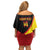 Custom Uganda Cricket Off Shoulder Short Dress Go Cranes African Pattern - Wonder Print Shop