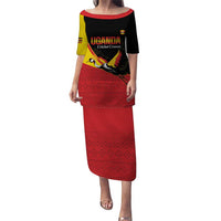 Custom Uganda Cricket Puletasi Go Cranes African Pattern - Wonder Print Shop