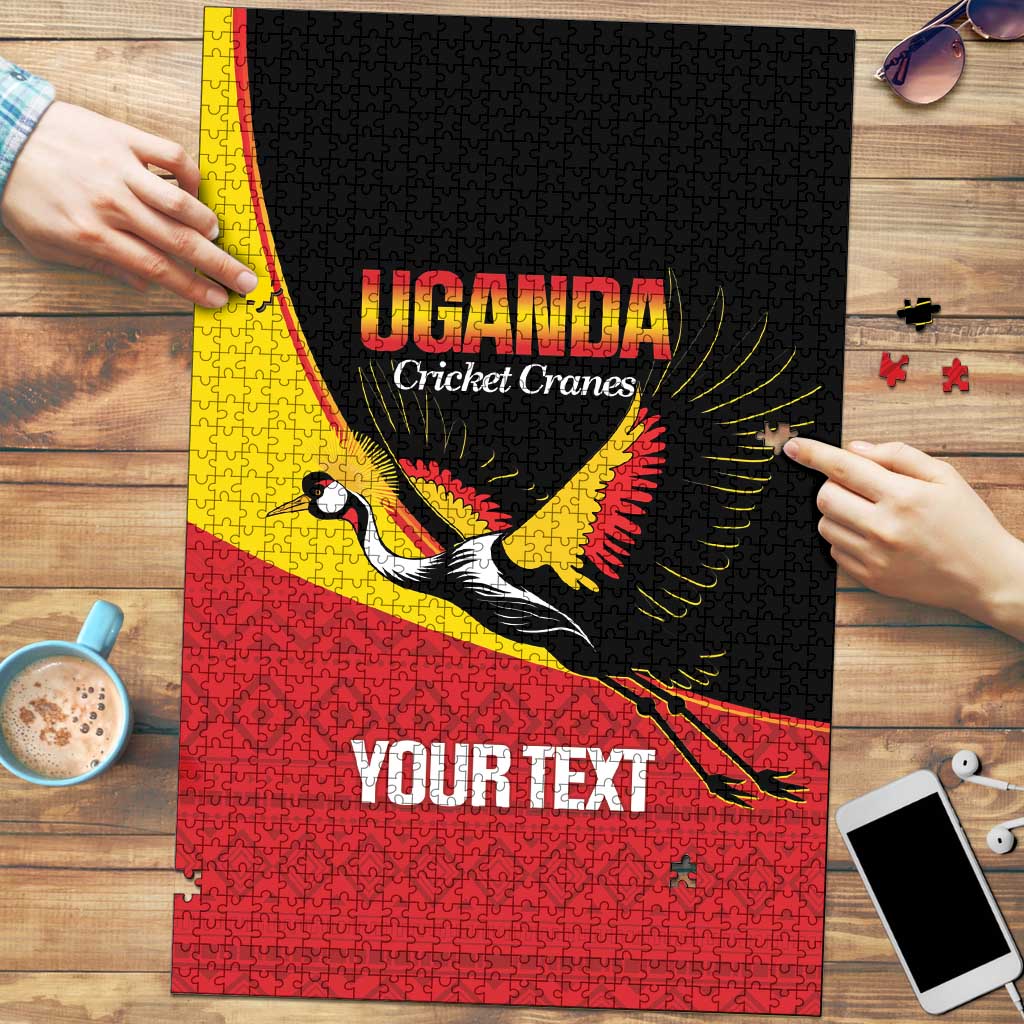 Custom Uganda Cricket Puzzle Go Cranes African Pattern - Wonder Print Shop
