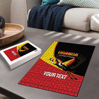 Custom Uganda Cricket Puzzle Go Cranes African Pattern - Wonder Print Shop