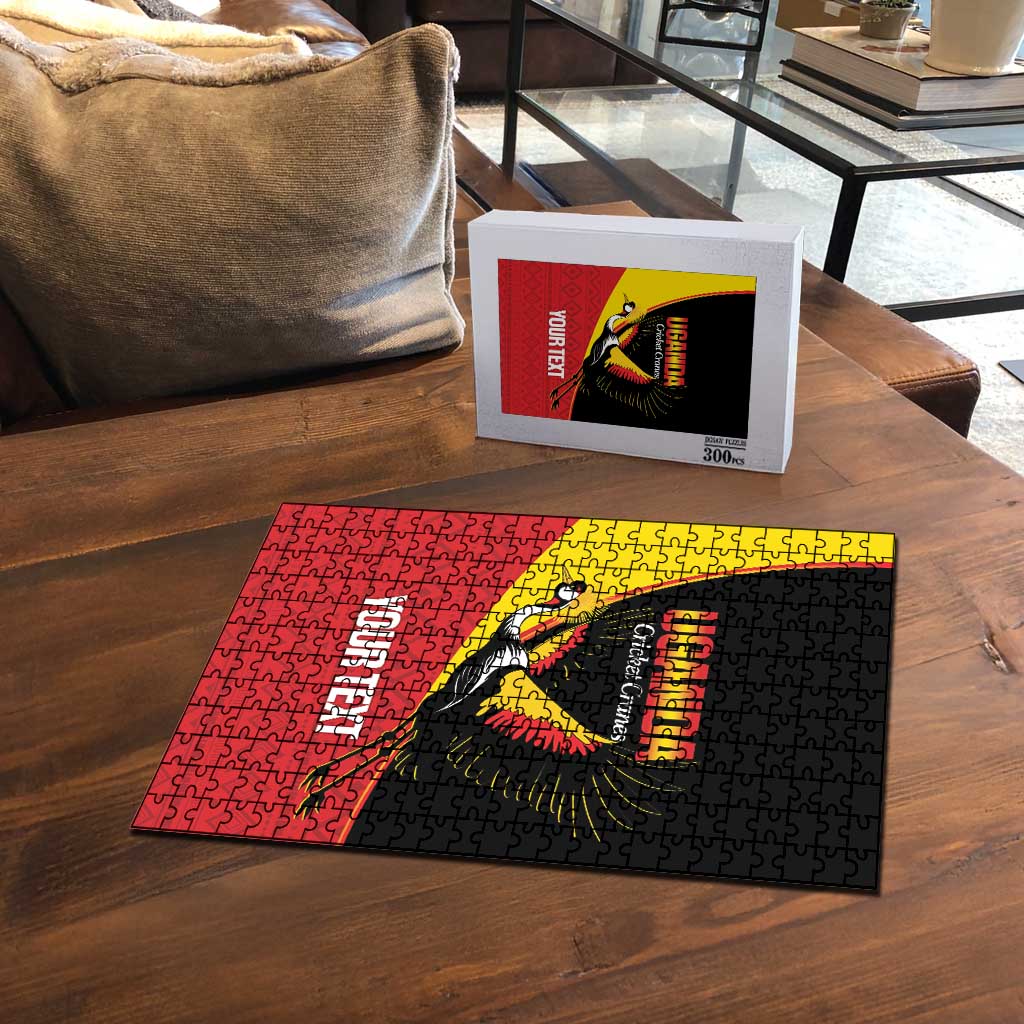 Custom Uganda Cricket Puzzle Go Cranes African Pattern - Wonder Print Shop