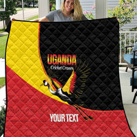 Custom Uganda Cricket Quilt Go Cranes African Pattern - Wonder Print Shop