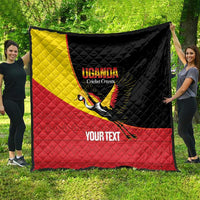 Custom Uganda Cricket Quilt Go Cranes African Pattern - Wonder Print Shop