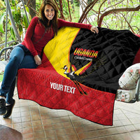 Custom Uganda Cricket Quilt Go Cranes African Pattern - Wonder Print Shop
