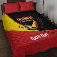 Custom Uganda Cricket Quilt Bed Set Go Cranes African Pattern - Wonder Print Shop