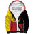 Custom Uganda Cricket Sherpa Hoodie Go Cranes African Pattern - Wonder Print Shop