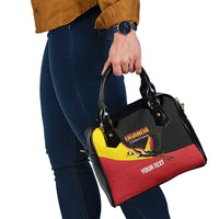 Custom Uganda Cricket Shoulder Handbag Go Cranes African Pattern - Wonder Print Shop