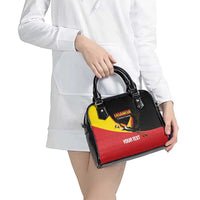 Custom Uganda Cricket Shoulder Handbag Go Cranes African Pattern - Wonder Print Shop