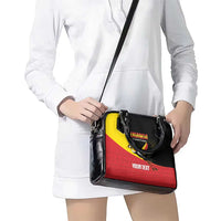 Custom Uganda Cricket Shoulder Handbag Go Cranes African Pattern - Wonder Print Shop