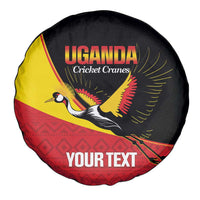 Custom Uganda Cricket Spare Tire Cover Go Cranes African Pattern - Wonder Print Shop