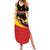 Custom Uganda Cricket Summer Maxi Dress Go Cranes African Pattern - Wonder Print Shop