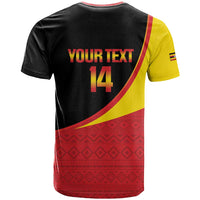 Custom Uganda Cricket T Shirt Go Cranes African Pattern - Wonder Print Shop