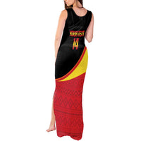 Custom Uganda Cricket Tank Maxi Dress Go Cranes African Pattern - Wonder Print Shop