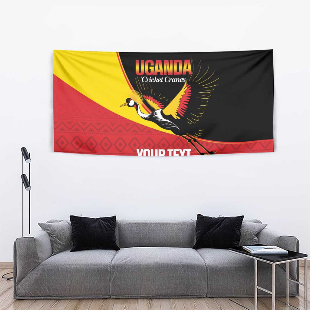 Custom Uganda Cricket Tapestry Go Cranes African Pattern - Wonder Print Shop