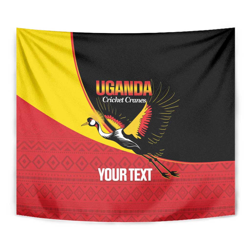 Custom Uganda Cricket Tapestry Go Cranes African Pattern - Wonder Print Shop