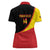 Custom Uganda Cricket Women Polo Shirt Go Cranes African Pattern - Wonder Print Shop