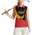 Custom Uganda Cricket Women Sleeveless Polo Shirt Go Cranes African Pattern - Wonder Print Shop