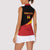Custom Uganda Cricket Women Sleeveless Polo Shirt Go Cranes African Pattern - Wonder Print Shop