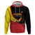 Custom Uganda Cricket Zip Hoodie Go Cranes African Pattern - Wonder Print Shop