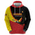 Custom Uganda Cricket Zip Hoodie Go Cranes African Pattern - Wonder Print Shop