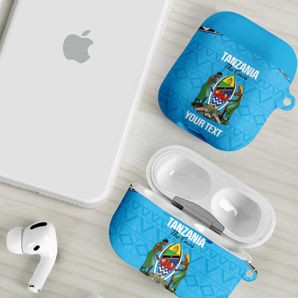 Custom Tanzania Cricket AirPods Case Go Cows Sporty African Pattern - Wonder Print Shop