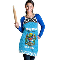Custom Tanzania Cricket Apron Go Cows Sporty African Pattern - Wonder Print Shop
