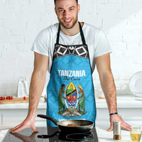 Custom Tanzania Cricket Apron Go Cows Sporty African Pattern - Wonder Print Shop