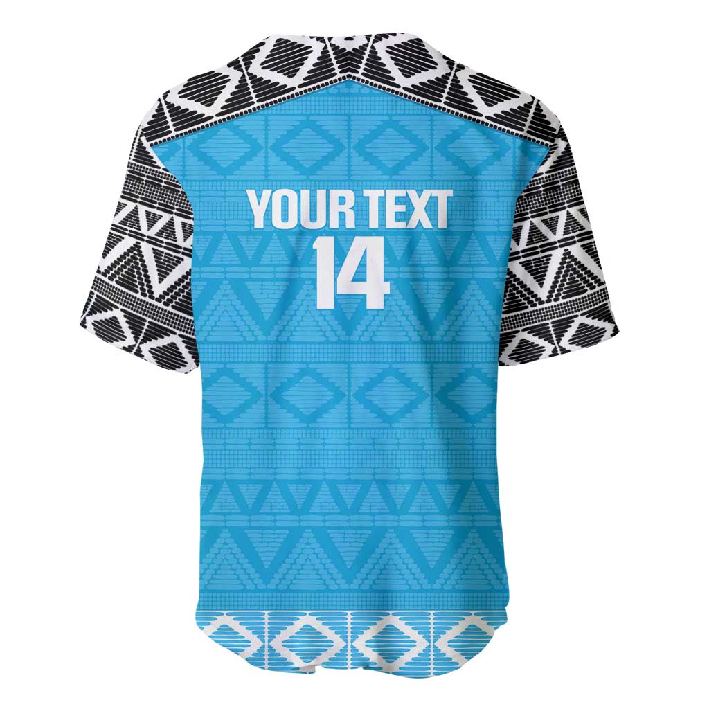 Custom Tanzania Cricket Baseball Jersey Go Cows Sporty African Pattern - Wonder Print Shop