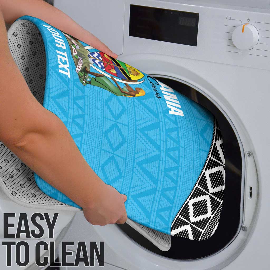 Custom Tanzania Cricket Bathroom Set Go Cows Sporty African Pattern - Wonder Print Shop