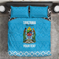 Custom Tanzania Cricket Bedding Set Go Cows Sporty African Pattern - Wonder Print Shop