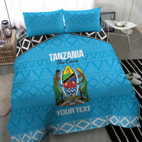 Custom Tanzania Cricket Bedding Set Go Cows Sporty African Pattern - Wonder Print Shop