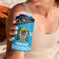 Custom Tanzania Cricket 4 in 1 Can Cooler Tumbler Go Cows Sporty African Pattern - Wonder Print Shop