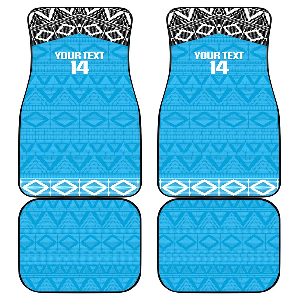 Custom Tanzania Cricket Car Mats Go Cows Sporty African Pattern - Wonder Print Shop