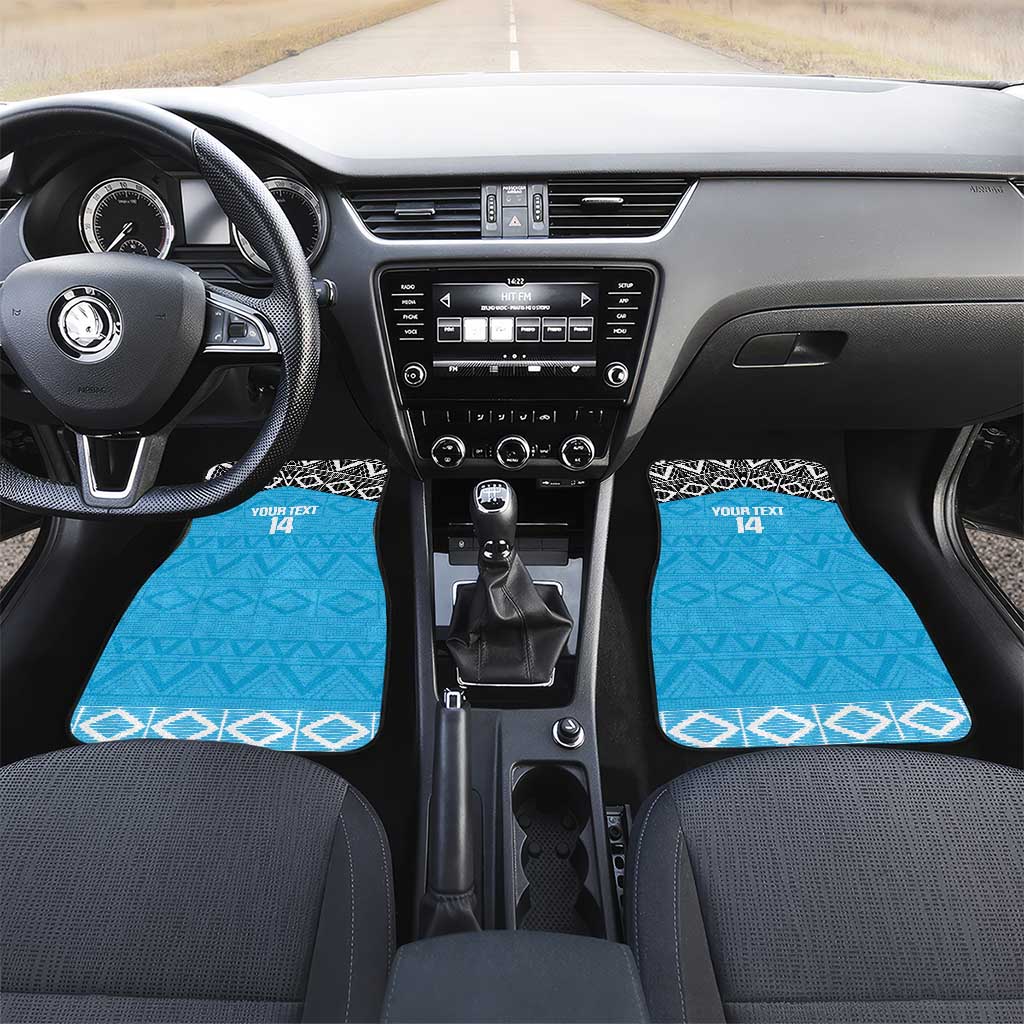 Custom Tanzania Cricket Car Mats Go Cows Sporty African Pattern - Wonder Print Shop