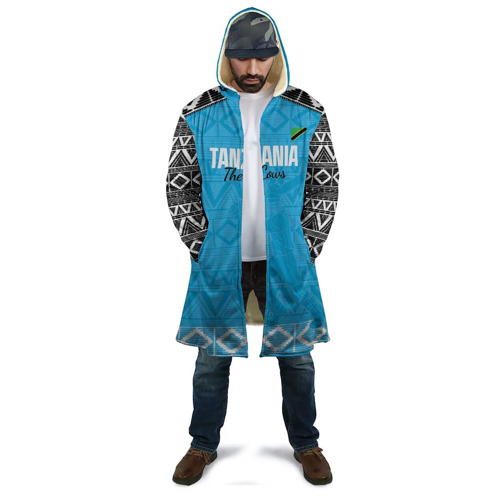 Custom Tanzania Cricket Cloak Go Cows Sporty African Pattern - Wonder Print Shop