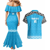 Custom Tanzania Cricket Couples Matching Mermaid Dress and Hawaiian Shirt Go Cows Sporty African Pattern - Wonder Print Shop