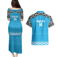 Custom Tanzania Cricket Couples Matching Puletasi and Hawaiian Shirt Go Cows Sporty African Pattern - Wonder Print Shop