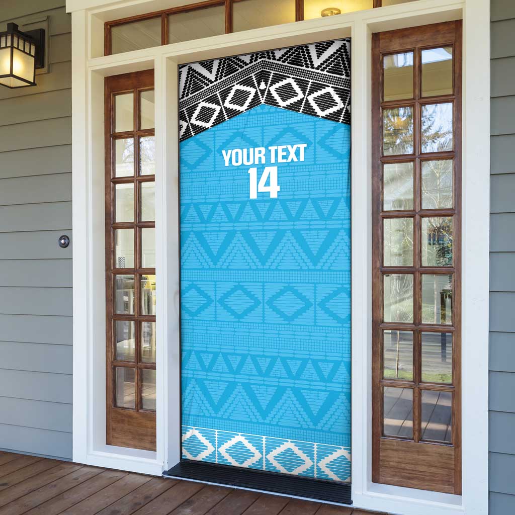 Custom Tanzania Cricket Door Cover Go Cows Sporty African Pattern - Wonder Print Shop