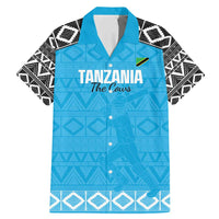 Custom Tanzania Cricket Family Matching Mermaid Dress and Hawaiian Shirt Go Cows Sporty African Pattern - Wonder Print Shop