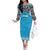 Custom Tanzania Cricket Family Matching Off The Shoulder Long Sleeve Dress and Hawaiian Shirt Go Cows Sporty African Pattern - Wonder Print Shop