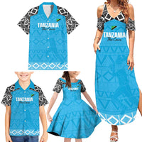 Custom Tanzania Cricket Family Matching Summer Maxi Dress and Hawaiian Shirt Go Cows Sporty African Pattern - Wonder Print Shop