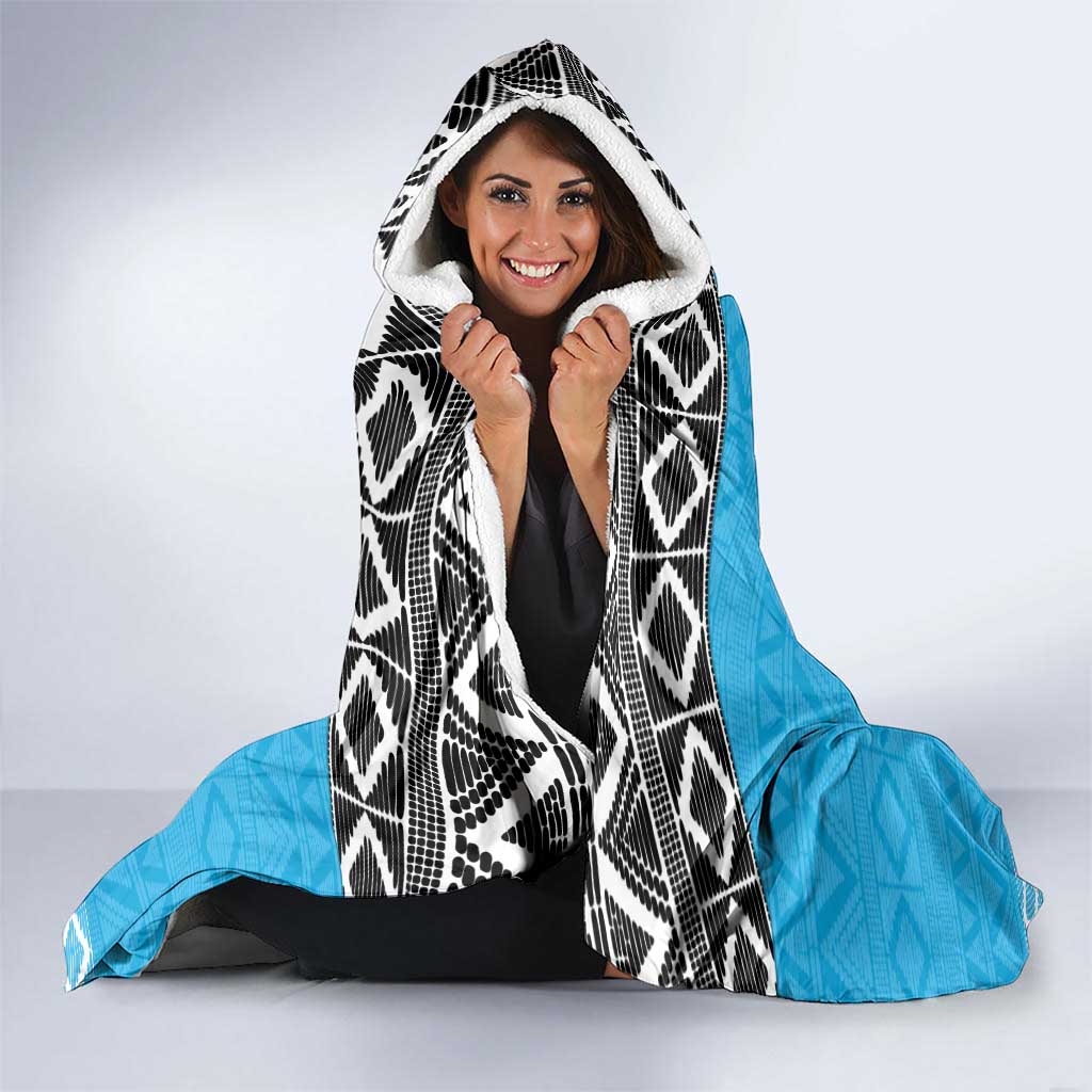 Custom Tanzania Cricket Hooded Blanket Go Cows Sporty African Pattern - Wonder Print Shop