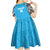 Custom Tanzania Cricket Kid Short Sleeve Dress Go Cows Sporty African Pattern - Wonder Print Shop