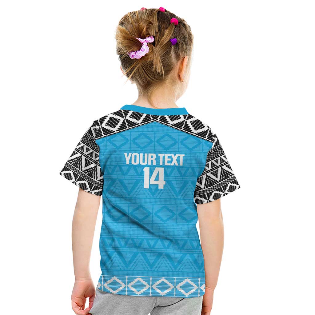 Custom Tanzania Cricket Kid T Shirt Go Cows Sporty African Pattern - Wonder Print Shop