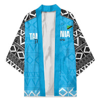 Custom Tanzania Cricket Kimono Go Cows Sporty African Pattern - Wonder Print Shop