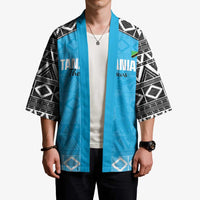 Custom Tanzania Cricket Kimono Go Cows Sporty African Pattern - Wonder Print Shop