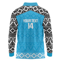 Custom Tanzania Cricket Long Sleeve Polo Shirt Go Cows Sporty African Pattern - Wonder Print Shop