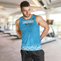 Custom Tanzania Cricket Men Tank Top Go Cows Sporty African Pattern - Wonder Print Shop