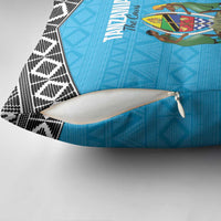 Custom Tanzania Cricket Pillow Cover Go Cows Sporty African Pattern - Wonder Print Shop